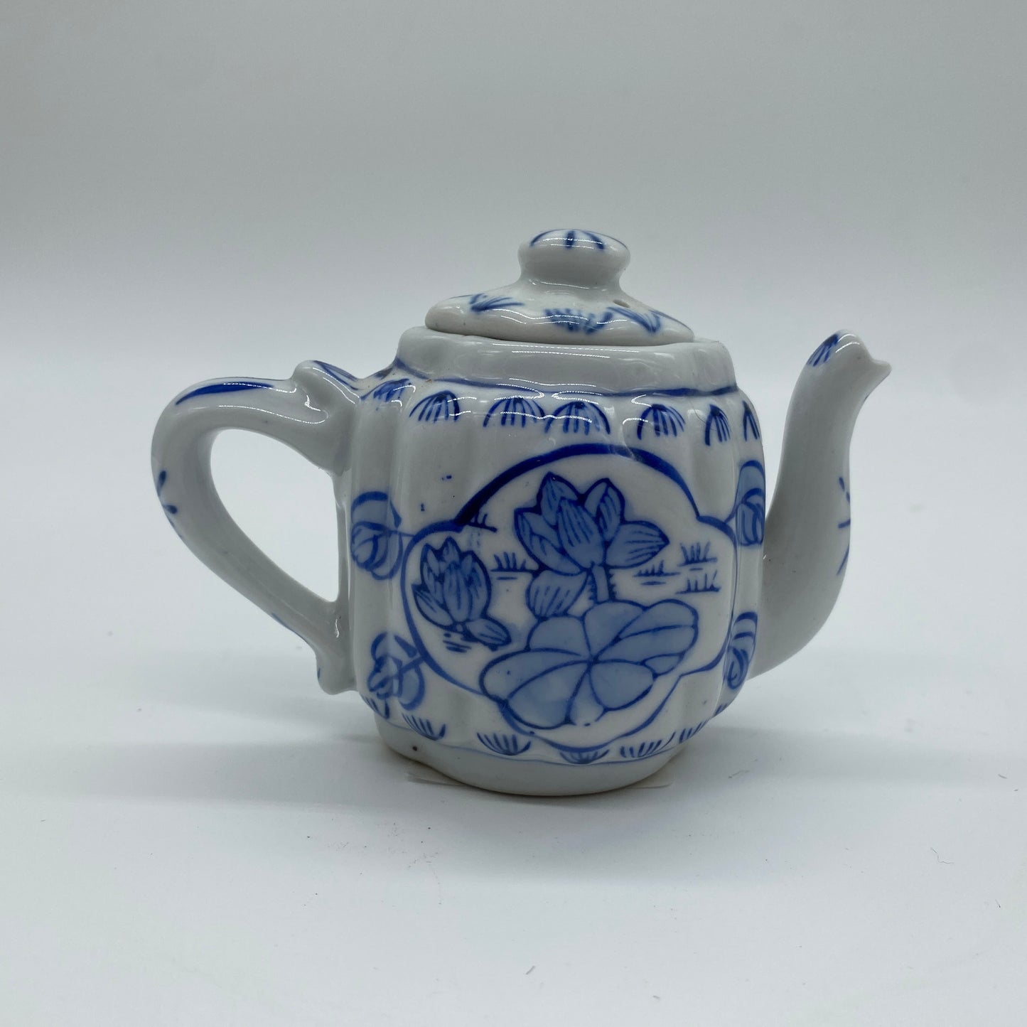 Mini Blue and White Teapot