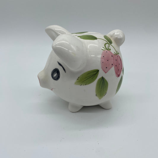 Strawberry Design Ceramic Piggy Bank