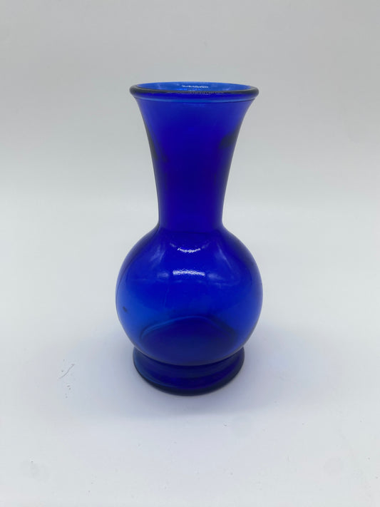 Cobalt Glass Small Vase