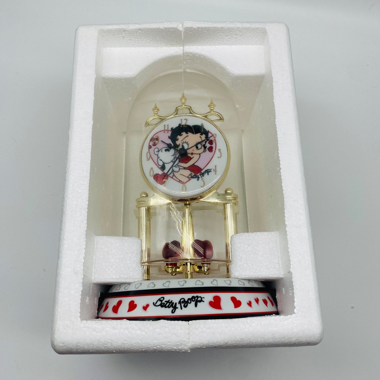 Betty Boop Collectible Porcelain Anniversary Clock