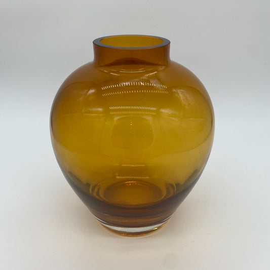 Amber Glass Vase