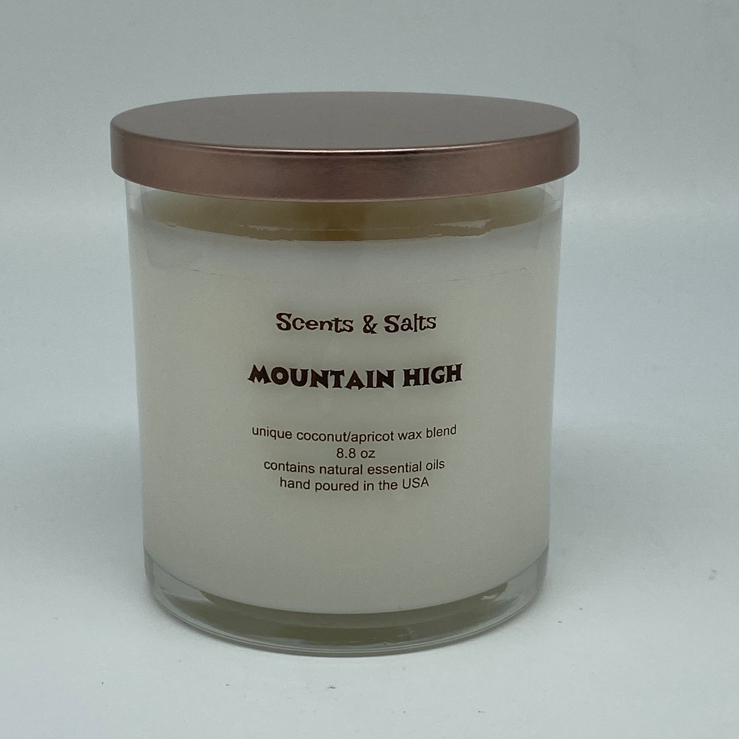 Scents and Salts Hand Poured Candle - Mountain High