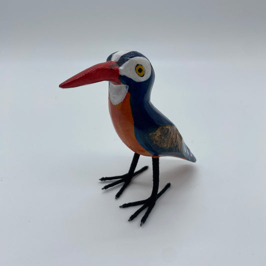 Carved and Painted Wood Bird