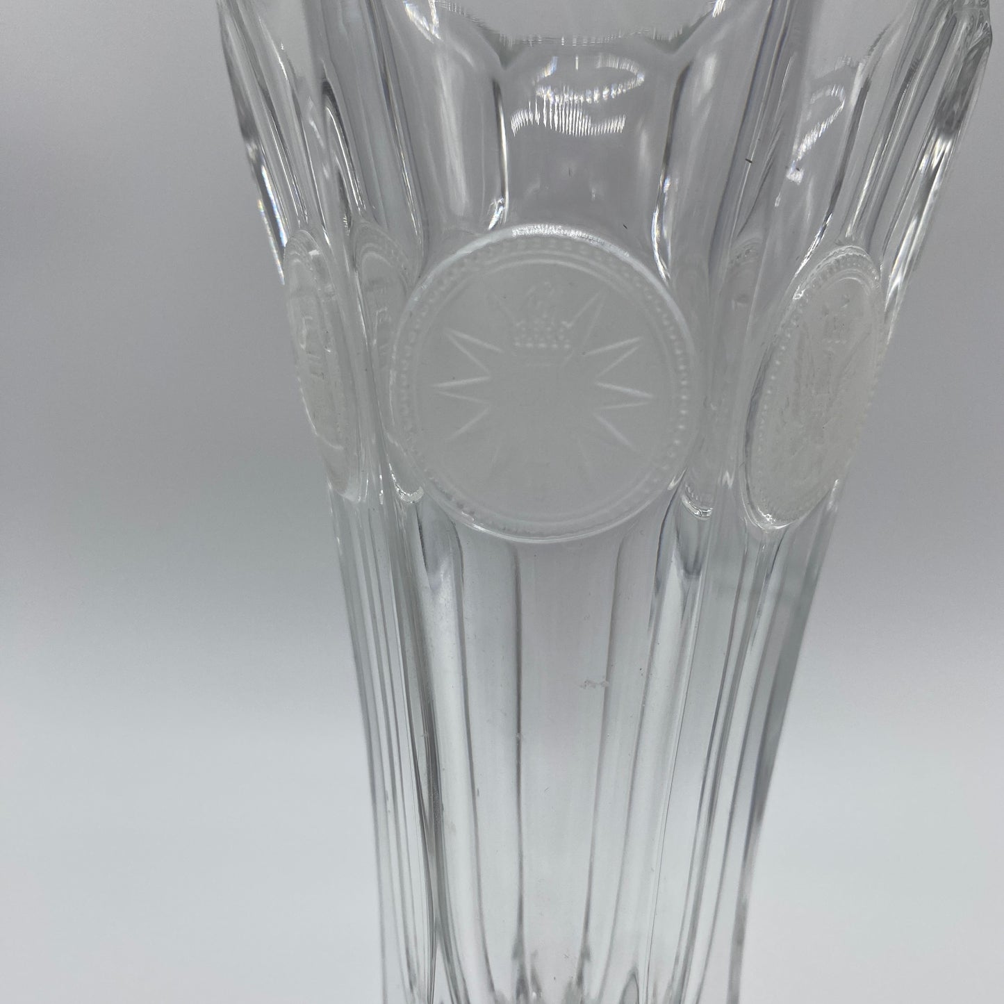 Fostoria Glass Frosted Coin Vase