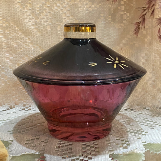 Glass Candy Dish with Lid