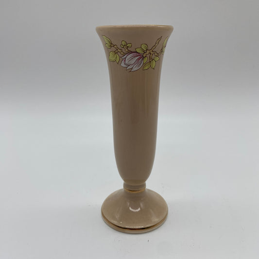 Beige Floral Bud Vase