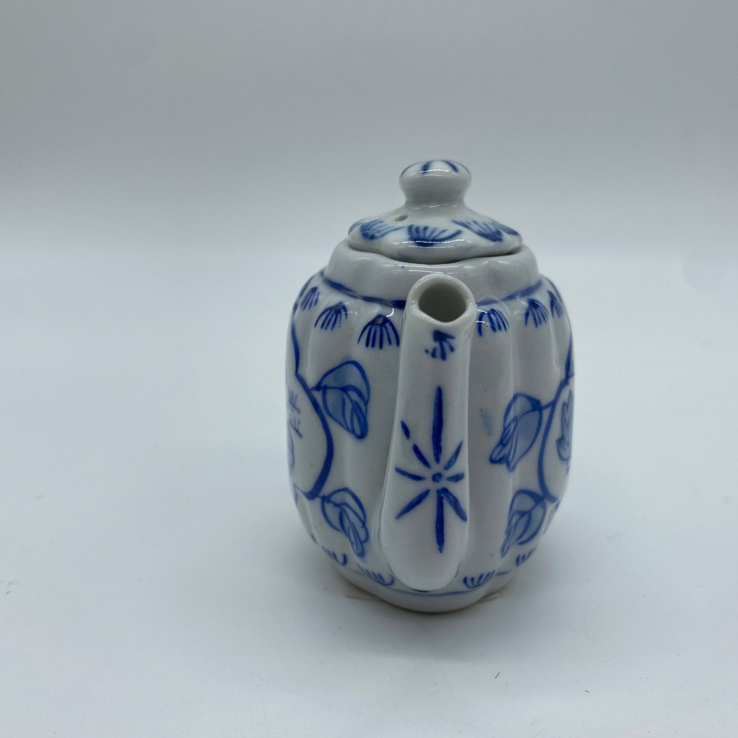 Mini Blue and White Teapot