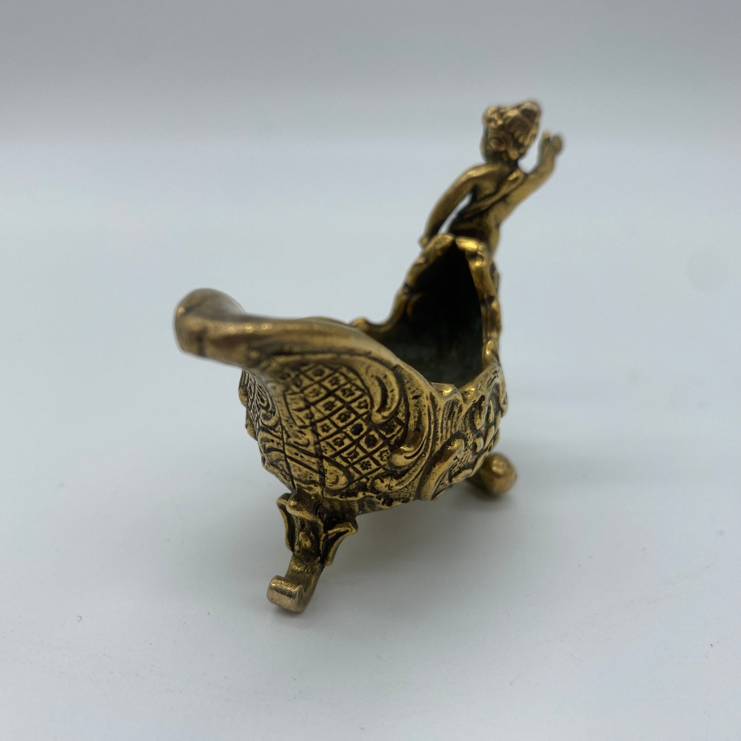 Brass Ornate Salt Cellar