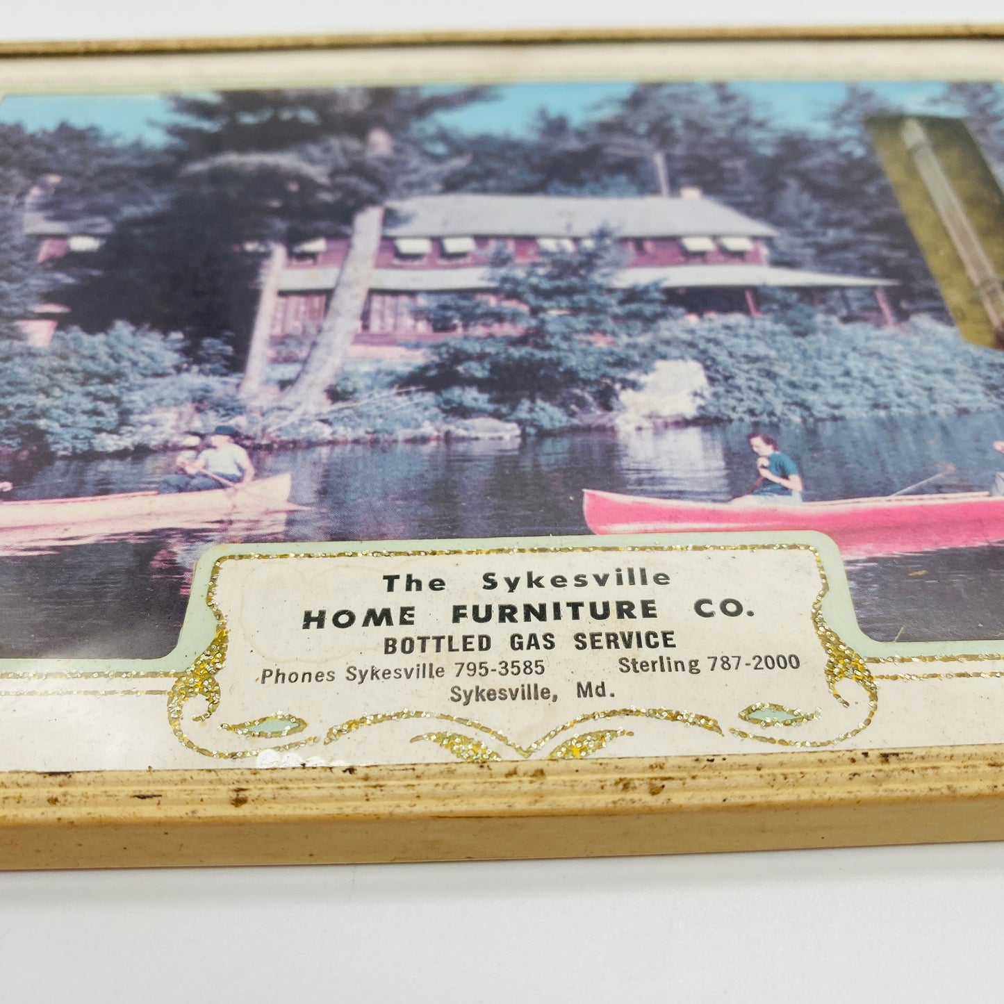 Framed Advertising Thermometer - Sykesville Home Furniture Co., Maryland