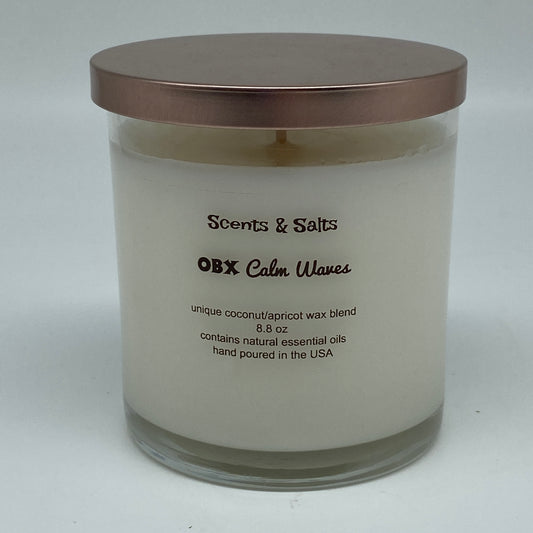 Scents and Salts Hand Poured Candle - OBX Calm Waves