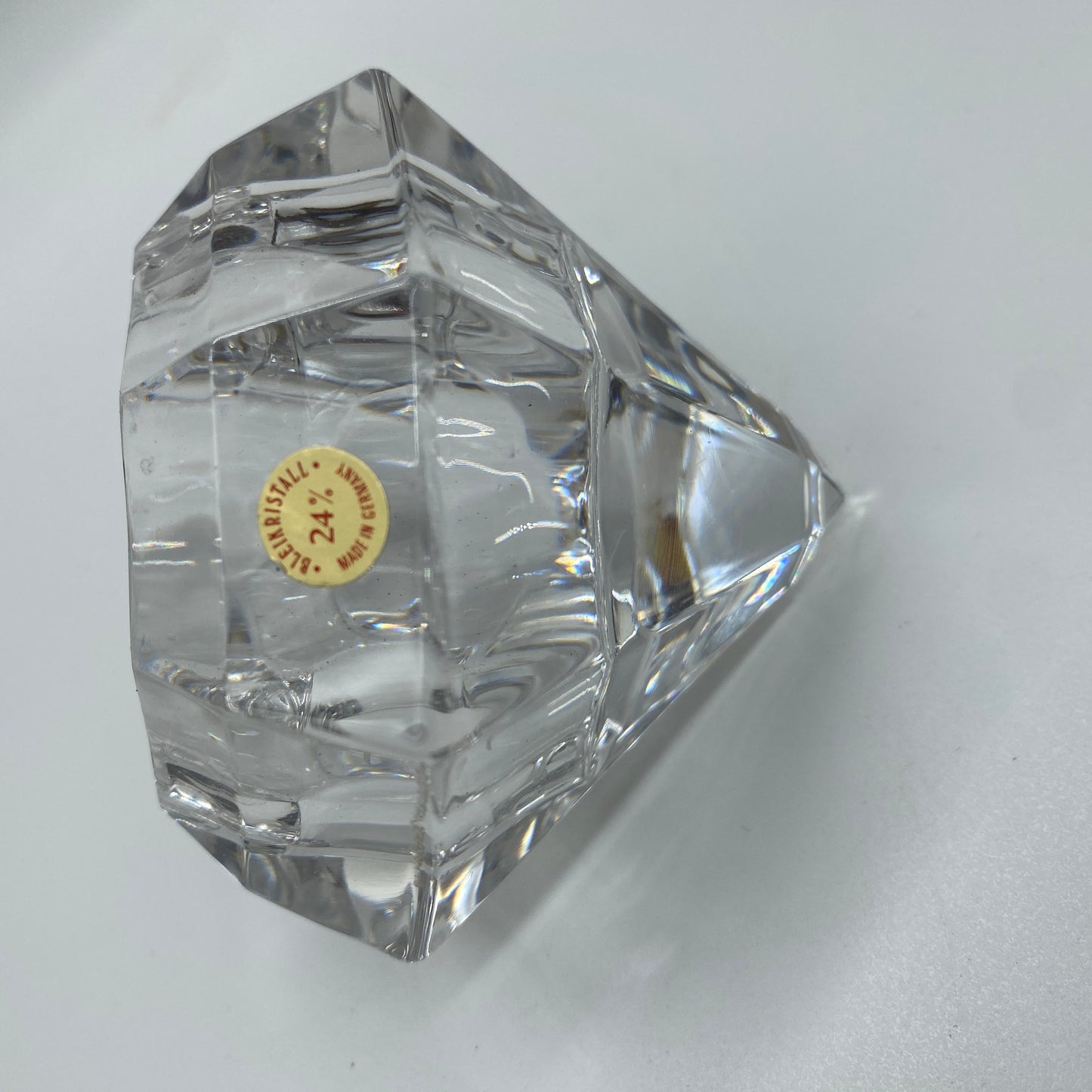 Bleikristall 24% Lead Crystal Diamond Shaped Votive or Paperweight